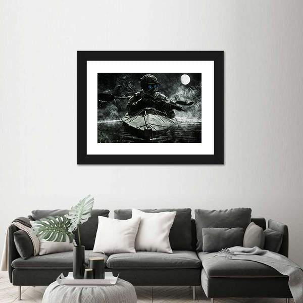 Two Special Forces Operators Canvas Wall Art-1 Piece-Framed Print-20" x 16"-Tiaracle