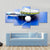Two Table Tennis Or Rackets And Balls On A Blue Table With Net Canvas Wall Art-3 Horizontal-Gallery Wrap-37" x 24"-Tiaracle