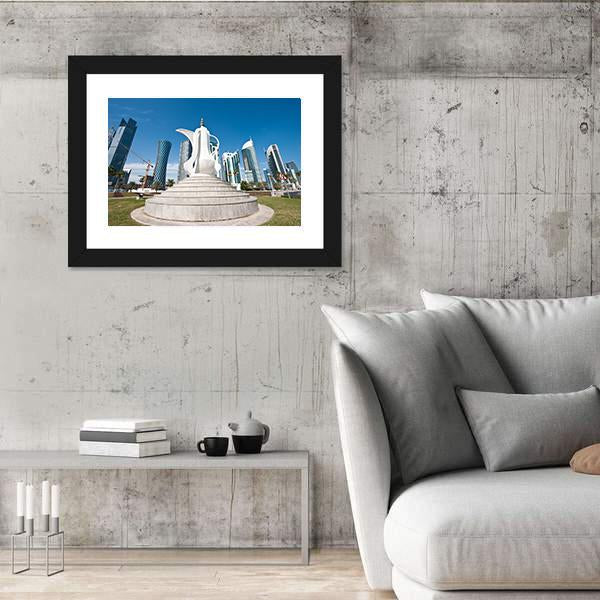 Typical Arabic Traditional Coffee Pot Canvas Wall Art-3 Horizontal-Gallery Wrap-25" x 16"-Tiaracle