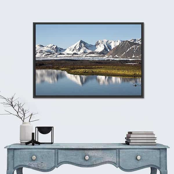 Typical Arctic Summer Landscape Canvas Wall Art-5 Horizontal-Gallery Wrap-22" x 12"-Tiaracle