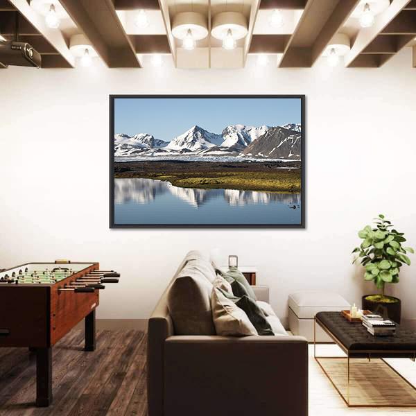 Typical Arctic Summer Landscape Canvas Wall Art-5 Horizontal-Gallery Wrap-22" x 12"-Tiaracle