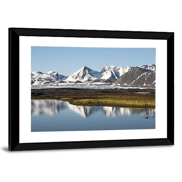 Typical Arctic Summer Landscape Canvas Wall Art-5 Horizontal-Gallery Wrap-22" x 12"-Tiaracle
