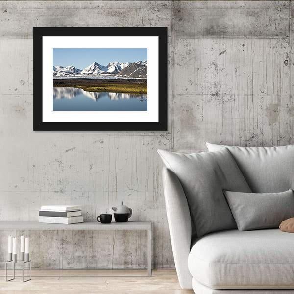 Typical Arctic Summer Landscape Canvas Wall Art-3 Horizontal-Gallery Wrap-25" x 16"-Tiaracle