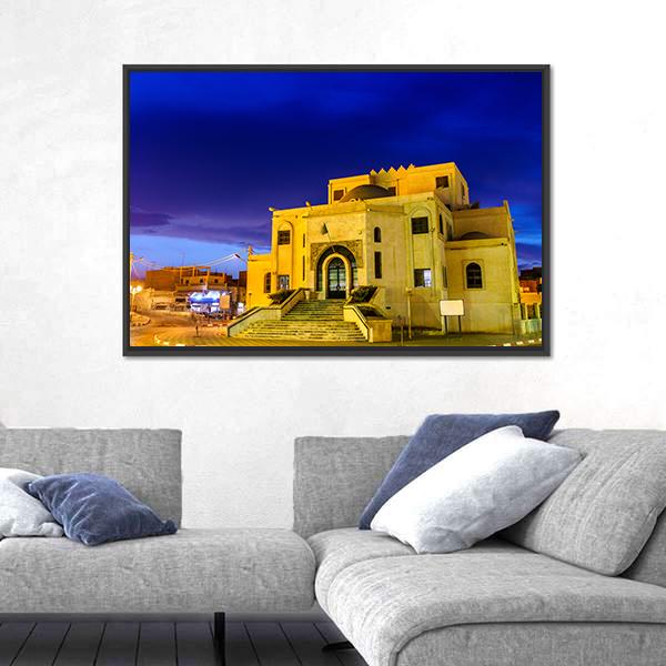 Typical Buildings In Algeria Canvas Wall Art-1 Piece-Floating Frame-24" x 16"-Tiaracle