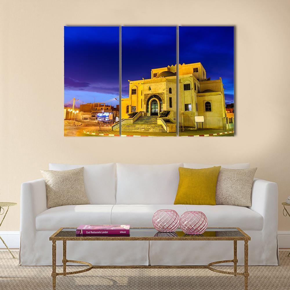 Typical Buildings In Algeria Canvas Wall Art-3 Horizontal-Gallery Wrap-37" x 24"-Tiaracle