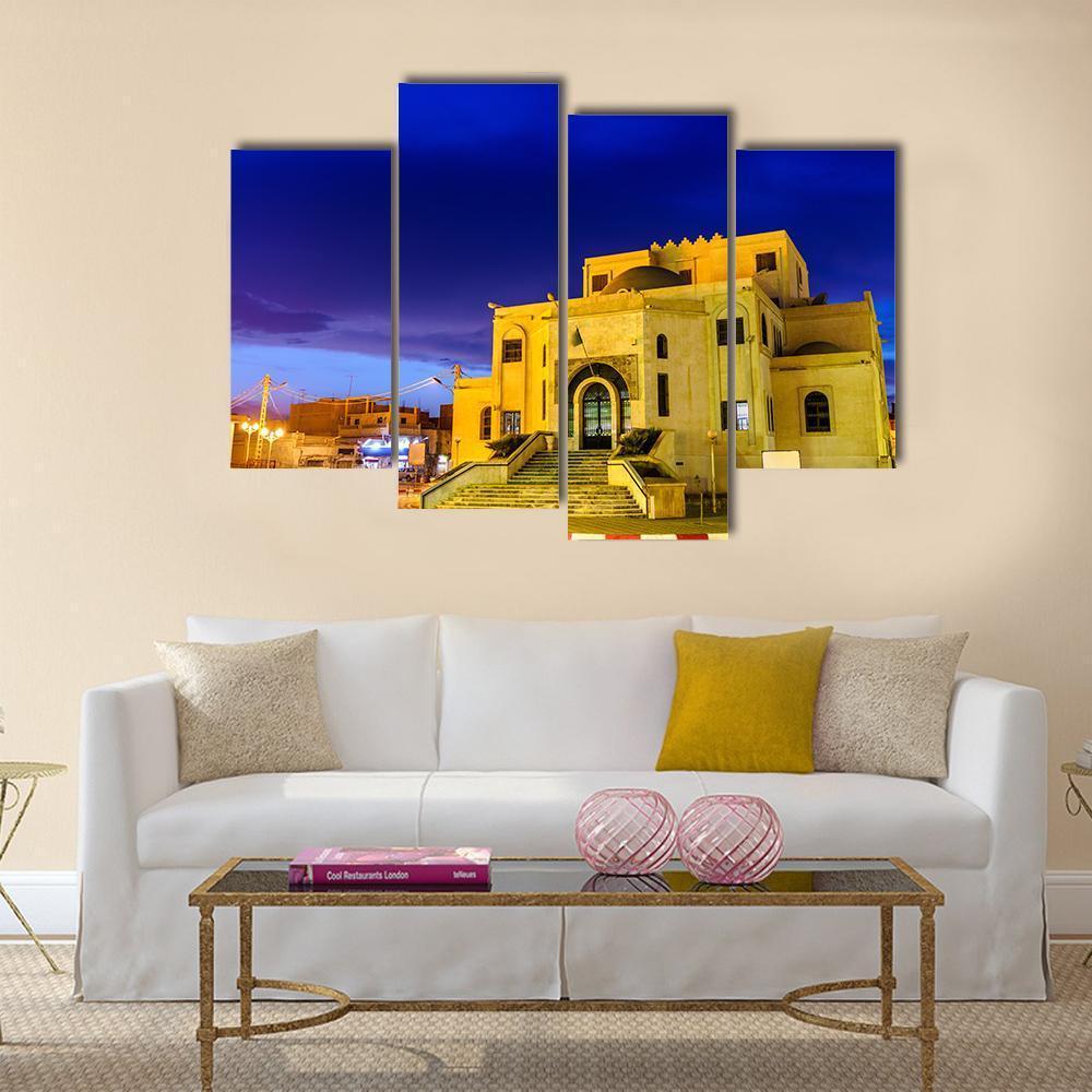 Typical Buildings In Algeria Canvas Wall Art-4 Pop-Gallery Wrap-50" x 32"-Tiaracle
