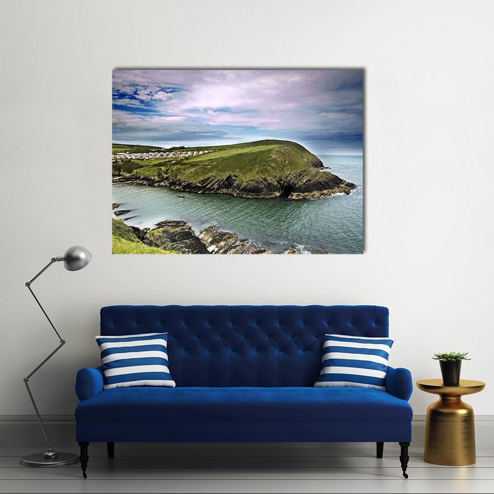 Typical Cliff Landscape At Cork In Ireland Canvas Wall Art-1 Piece-Gallery Wrap-36" x 24"-Tiaracle