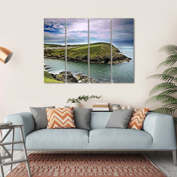 Typical Cliff Landscape At Cork In Ireland Canvas Wall Art-4 Horizontal-Gallery Wrap-34" x 24"-Tiaracle