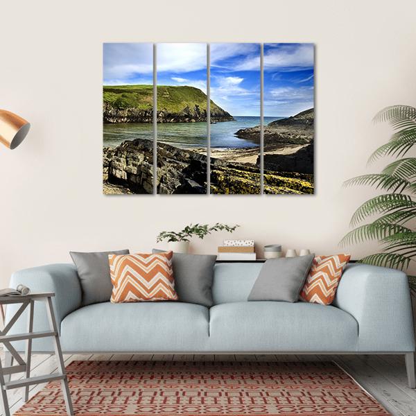 Typical Cliff Landscape At Cork In Ireland Canvas Wall Art-4 Horizontal-Gallery Wrap-34" x 24"-Tiaracle