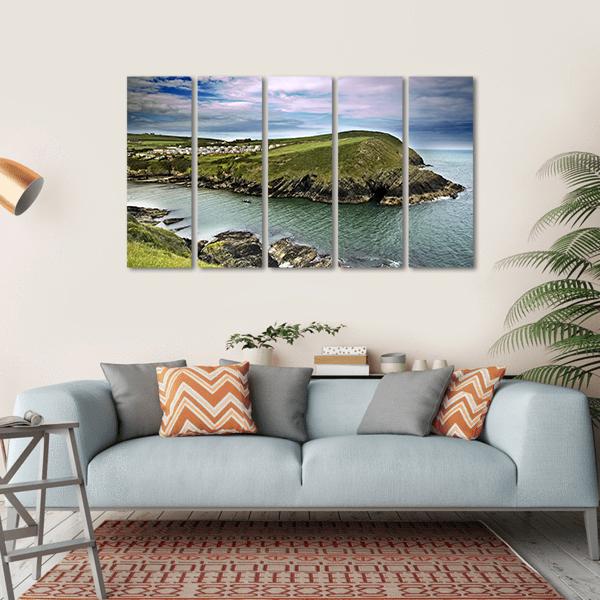 Typical Cliff Landscape At Cork In Ireland Canvas Wall Art-5 Horizontal-Gallery Wrap-22" x 12"-Tiaracle