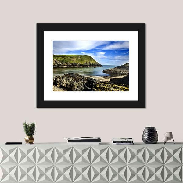 Typical Cliff Landscape At Cork In Ireland Canvas Wall Art-3 Horizontal-Gallery Wrap-25" x 16"-Tiaracle