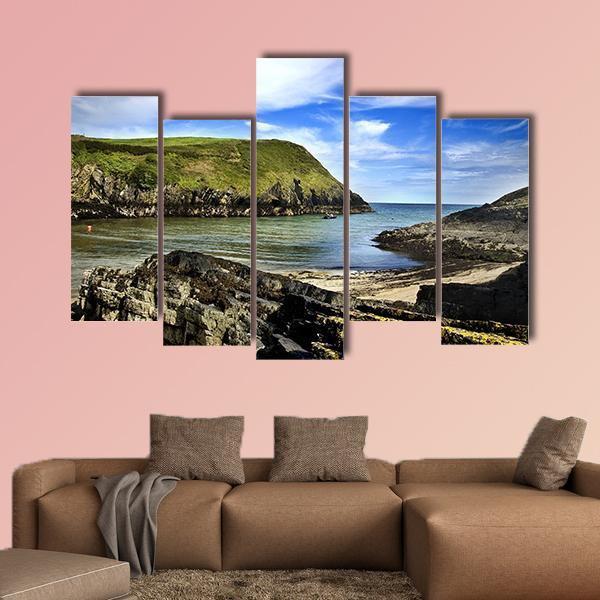 Typical Cliff Landscape At Cork In Ireland Canvas Wall Art-5 Pop-Gallery Wrap-47" x 32"-Tiaracle