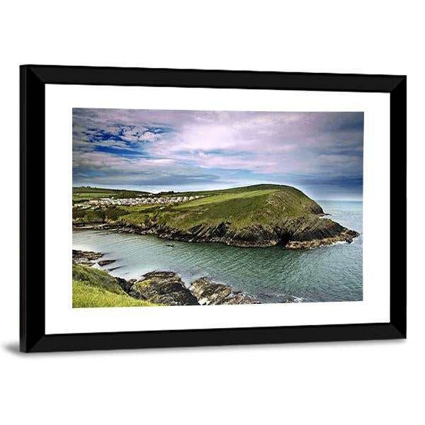 Typical Cliff Landscape At Cork In Ireland Panoramic Canvas Wall Art-1 Piece-36" x 12"-Tiaracle