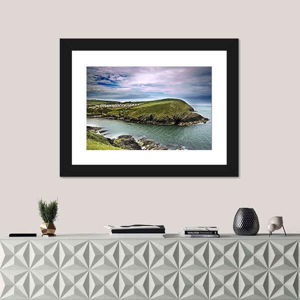 Typical Cliff Landscape At Cork In Ireland Panoramic Canvas Wall Art-1 Piece-36" x 12"-Tiaracle