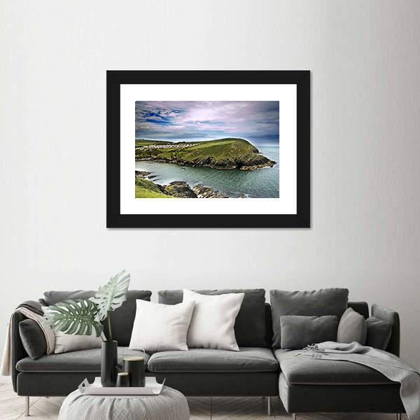 Typical Cliff Landscape At Cork In Ireland Panoramic Canvas Wall Art-1 Piece-36" x 12"-Tiaracle