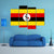 Uganda Flag Canvas Wall Art-4 Pop-Gallery Wrap-50" x 32"-Tiaracle