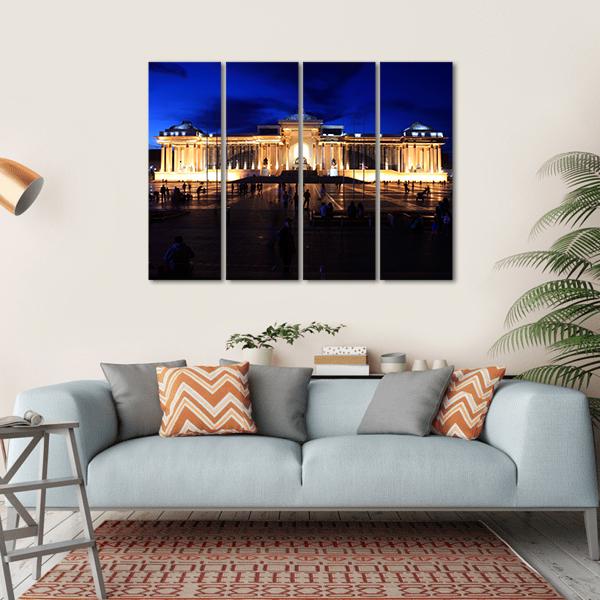 Ulaanbaatar National Museum Canvas Wall Art-4 Horizontal-Gallery Wrap-34" x 24"-Tiaracle