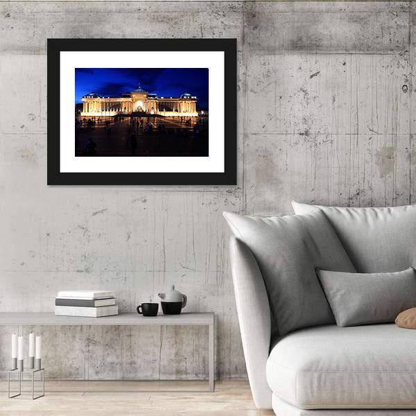 Ulaanbaatar National Museum Panoramic Canvas Wall Art-1 Piece-36" x 12"-Tiaracle