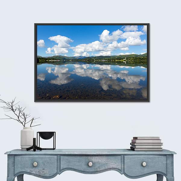 Ullswater Lake Cumbria Canvas Wall Art-3 Horizontal-Gallery Wrap-25" x 16"-Tiaracle