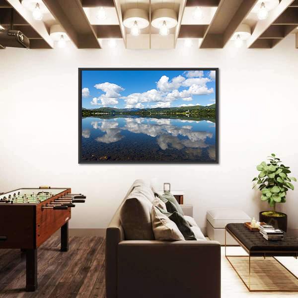 Ullswater Lake Cumbria Canvas Wall Art-3 Horizontal-Gallery Wrap-25" x 16"-Tiaracle