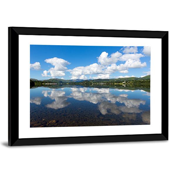 Ullswater Lake Cumbria Canvas Wall Art-3 Horizontal-Gallery Wrap-25" x 16"-Tiaracle