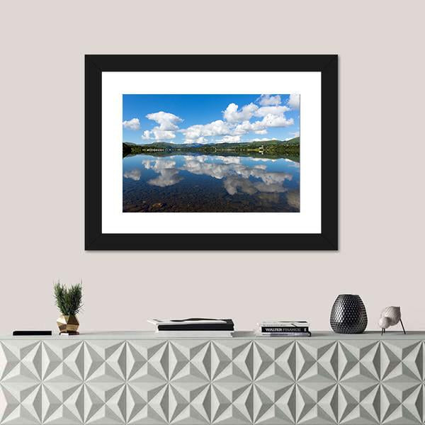 Ullswater Lake Cumbria Canvas Wall Art-3 Horizontal-Gallery Wrap-25" x 16"-Tiaracle