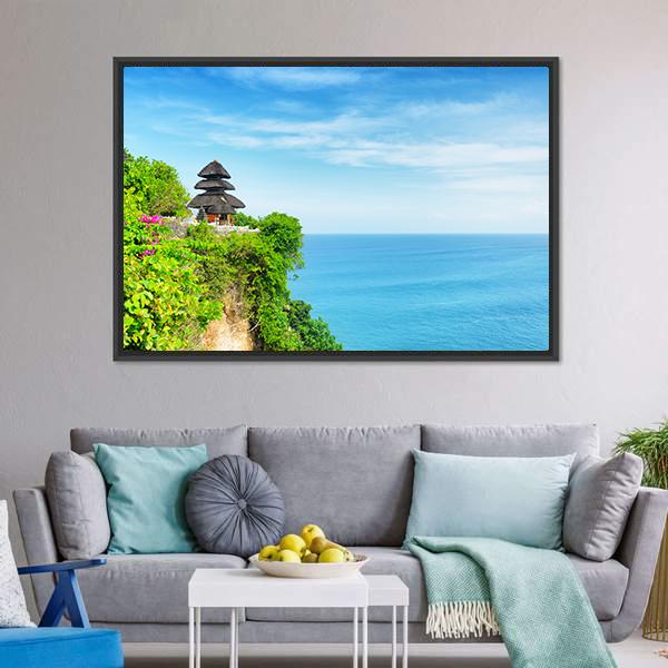 Uluwatu Temple Canvas Wall Art-3 Horizontal-Gallery Wrap-25" x 16"-Tiaracle
