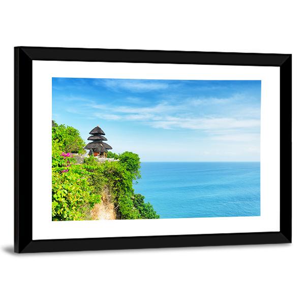 Uluwatu Temple Canvas Wall Art-3 Horizontal-Gallery Wrap-25" x 16"-Tiaracle