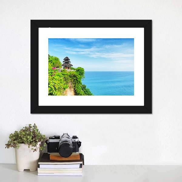 Uluwatu Temple Canvas Wall Art-3 Horizontal-Gallery Wrap-25" x 16"-Tiaracle