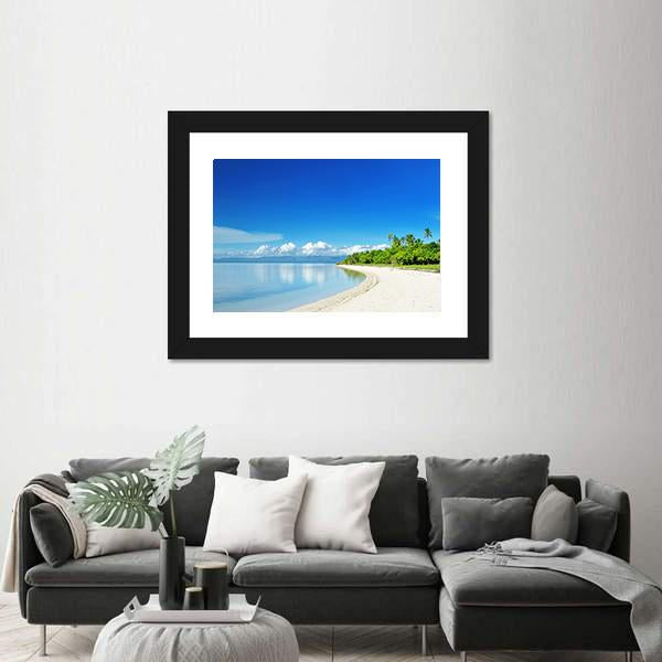 Uninhabited Island At Philippines Canvas Wall Art-1 Piece-Framed Print-20" x 16"-Tiaracle