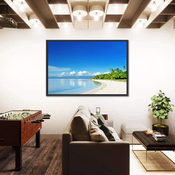Uninhabited Island At Philippines Canvas Wall Art-3 Horizontal-Gallery Wrap-25" x 16"-Tiaracle