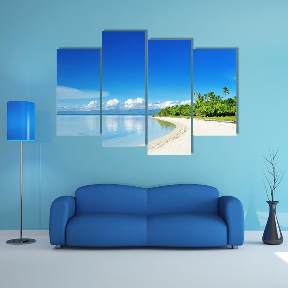 Uninhabited Island At Philippines Canvas Wall Art-4 Pop-Gallery Wrap-50" x 32"-Tiaracle