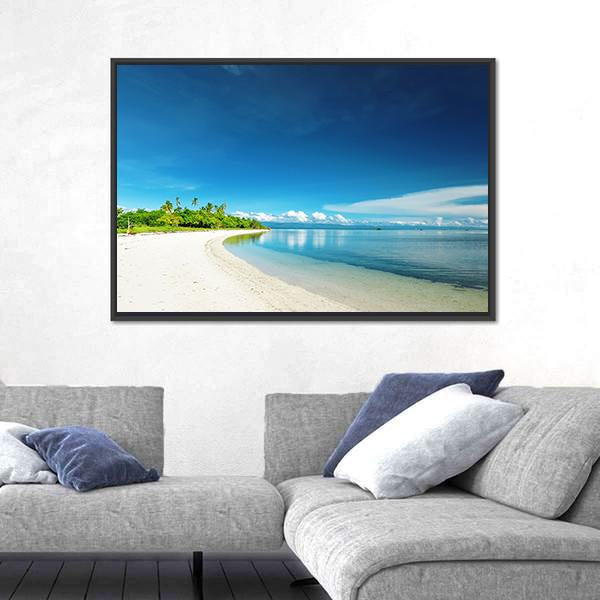 Uninhabited Island Philippines Canvas Wall Art-1 Piece-Floating Frame-24" x 16"-Tiaracle
