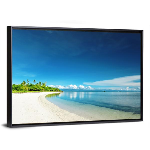 Uninhabited Island Philippines Canvas Wall Art-3 Horizontal-Gallery Wrap-25" x 16"-Tiaracle