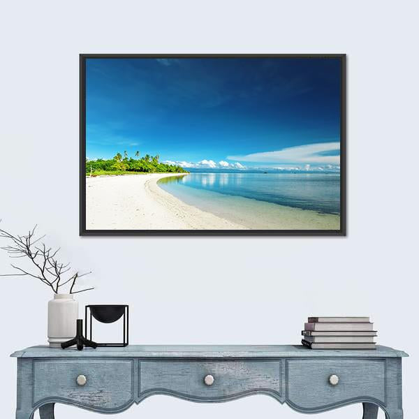 Uninhabited Island Philippines Canvas Wall Art-3 Horizontal-Gallery Wrap-25" x 16"-Tiaracle