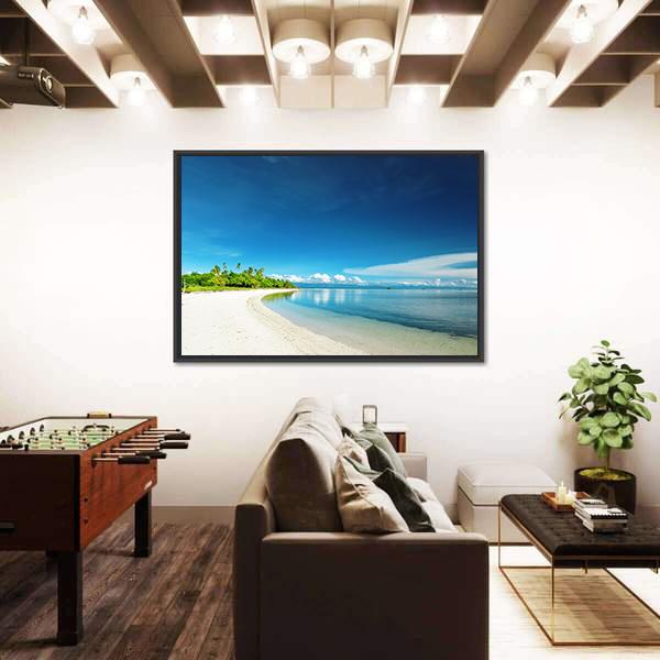 Uninhabited Island Philippines Canvas Wall Art-3 Horizontal-Gallery Wrap-25" x 16"-Tiaracle