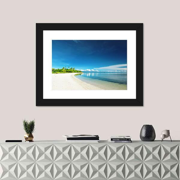 Uninhabited Island Philippines Canvas Wall Art-3 Horizontal-Gallery Wrap-25" x 16"-Tiaracle