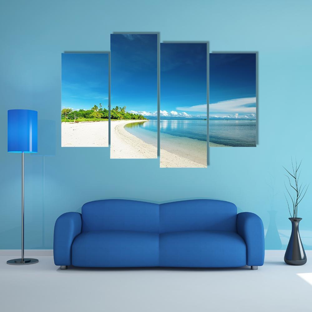 Uninhabited Island Philippines Canvas Wall Art-4 Pop-Gallery Wrap-50" x 32"-Tiaracle