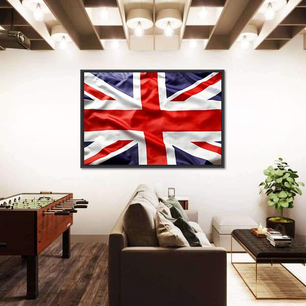 Union Jack Flag Canvas Wall Art-3 Horizontal-Gallery Wrap-25" x 16"-Tiaracle