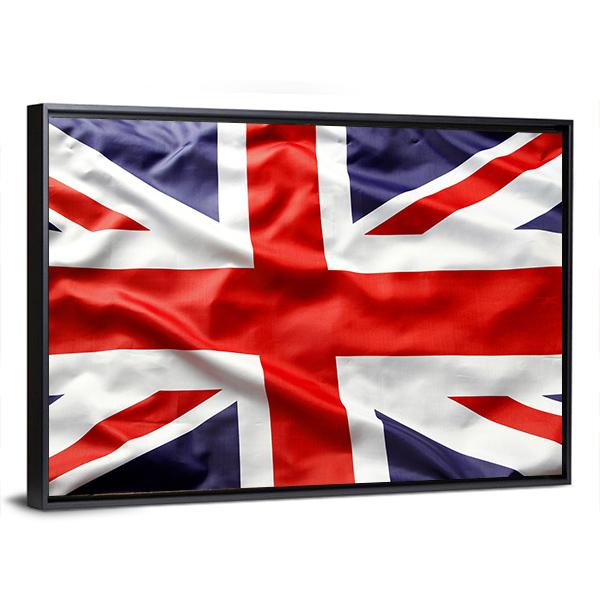 Union Jack Flag Canvas Wall Art-5 Horizontal-Gallery Wrap-22" x 12"-Tiaracle