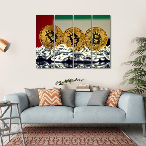 Banned Concept Of Bitcoin Canvas Wall Art-4 Horizontal-Gallery Wrap-34" x 24"-Tiaracle