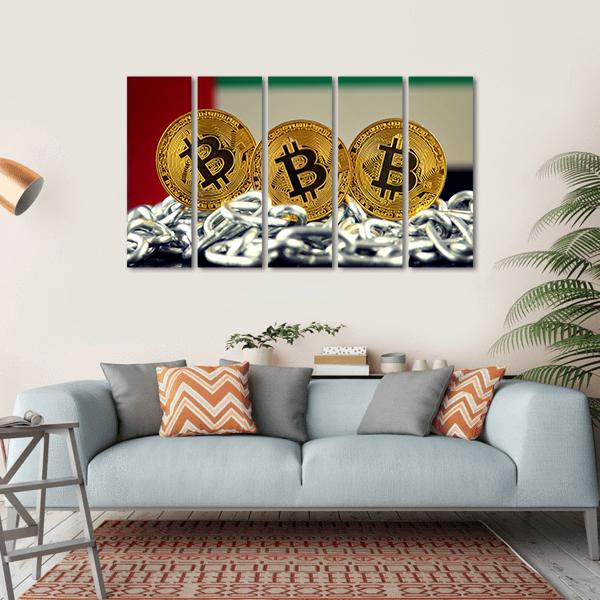 Banned Concept Of Bitcoin Canvas Wall Art-5 Horizontal-Gallery Wrap-22" x 12"-Tiaracle
