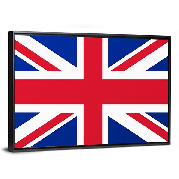 United Kingdom Flag Canvas Wall Art-3 Horizontal-Gallery Wrap-25" x 16"-Tiaracle