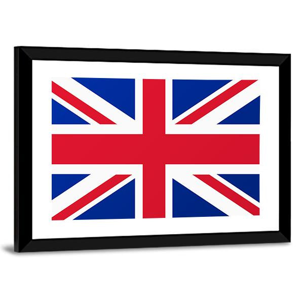 United Kingdom Flag Canvas Wall Art-3 Horizontal-Gallery Wrap-25" x 16"-Tiaracle