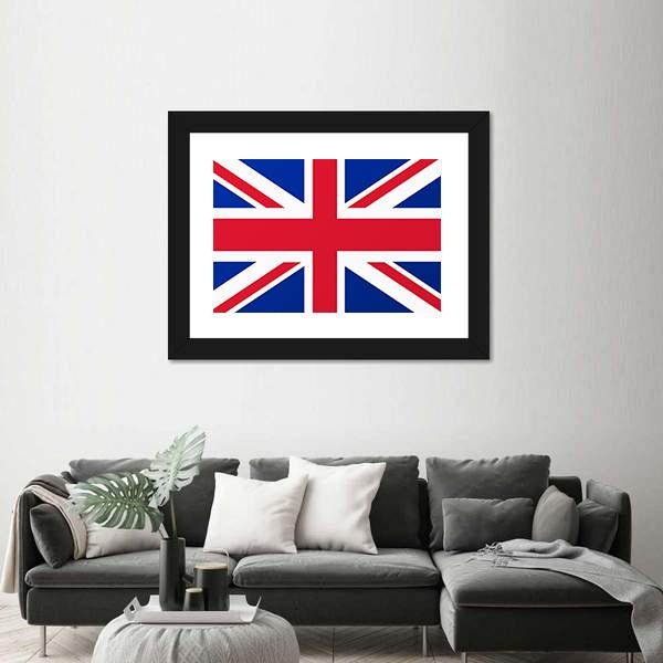 United Kingdom Flag Canvas Wall Art-3 Horizontal-Gallery Wrap-25" x 16"-Tiaracle
