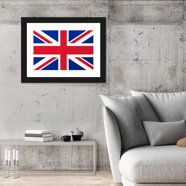 United Kingdom Flag Canvas Wall Art-3 Horizontal-Gallery Wrap-25" x 16"-Tiaracle