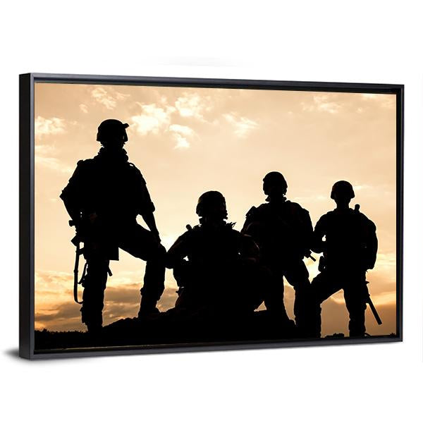 United States Army Rangers Canvas Wall Art-3 Horizontal-Gallery Wrap-25" x 16"-Tiaracle