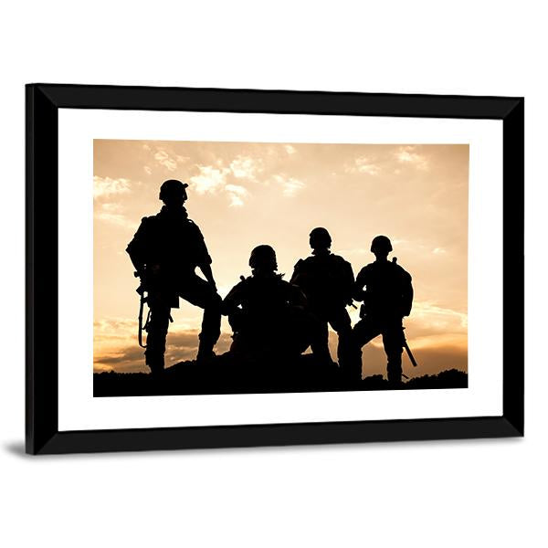 United States Army Rangers Canvas Wall Art-5 Horizontal-Gallery Wrap-22" x 12"-Tiaracle