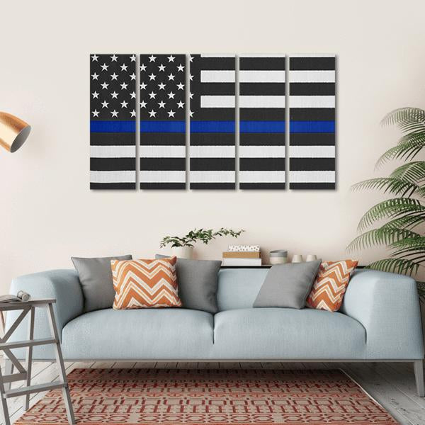 United States Of America Flag Canvas Wall Art-5 Horizontal-Gallery Wrap-22" x 12"-Tiaracle