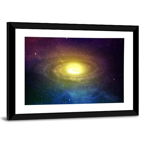 Universe Filled With Stars Nebula And Sky Canvas Wall Art-5 Horizontal-Gallery Wrap-22" x 12"-Tiaracle
